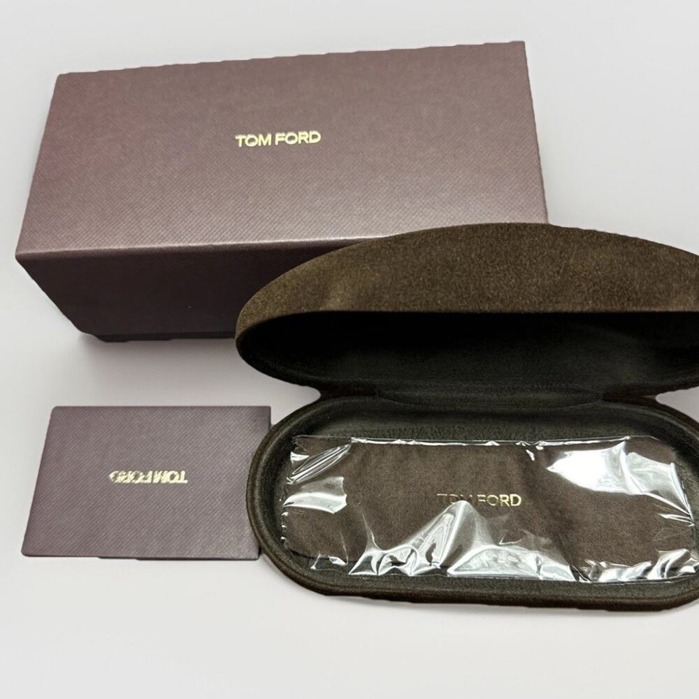 TOM FORD New Velvet Velour Glasses Case/Cloth Brown Vintage Authentic **READ**